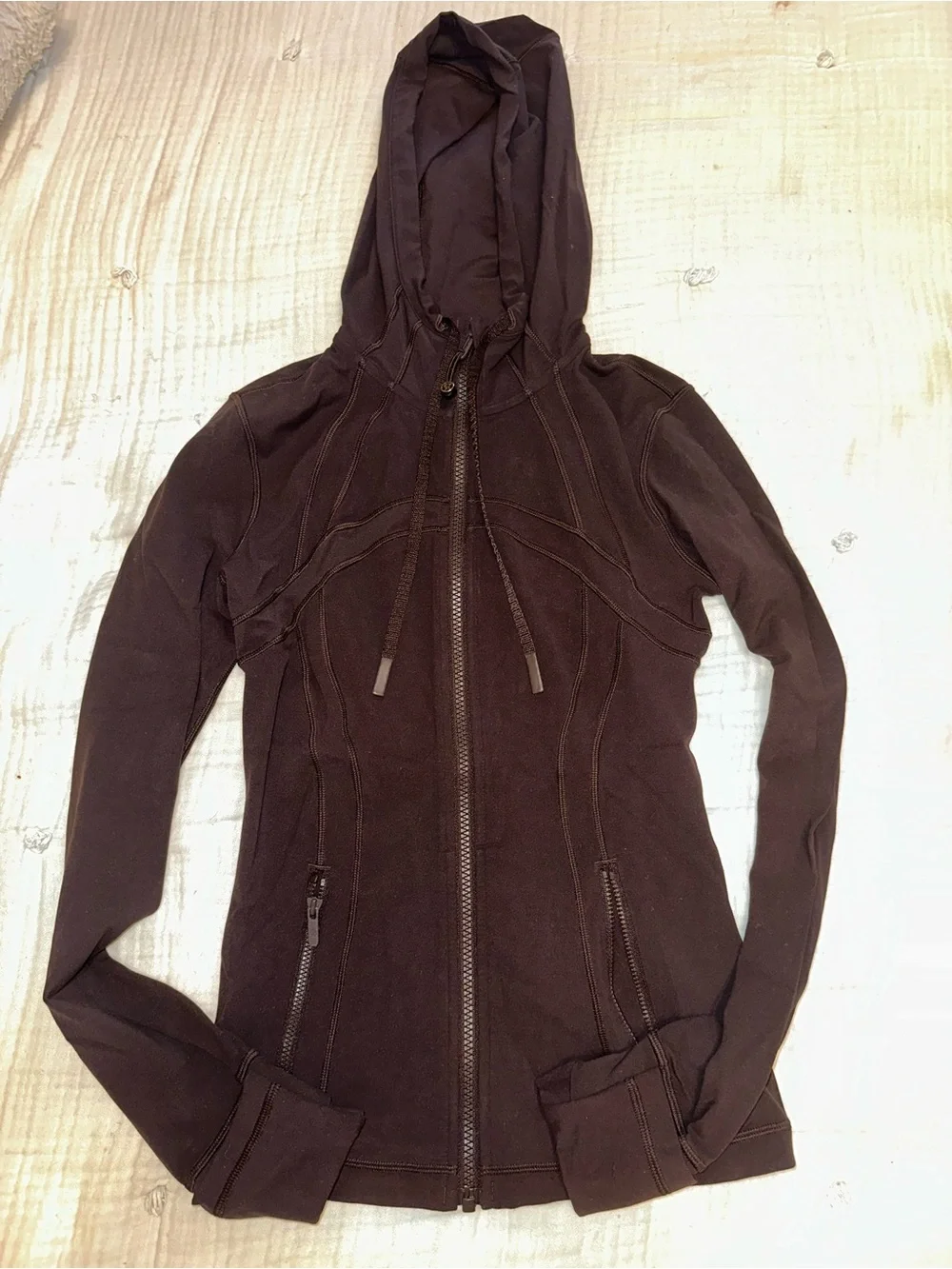 Lululemon Hooded Define Jacket size 4 NULU ESPRESSO